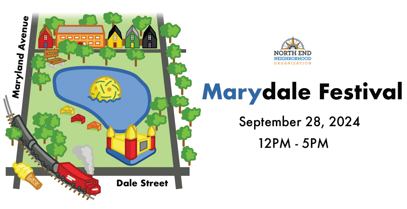 Marydale Festival is a community event highlighting local artists and bringing Saint Paul’s North End Community together. Saturday September 28, 2024, from 12PM to 5PM at marydale park in saint paul.